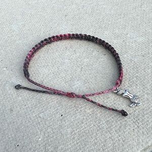 Pink ombré wax bracelet